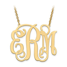 Load image into Gallery viewer, Script Monogram Necklace
